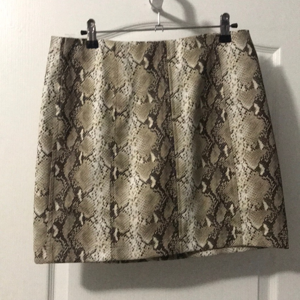 Snake print skirt